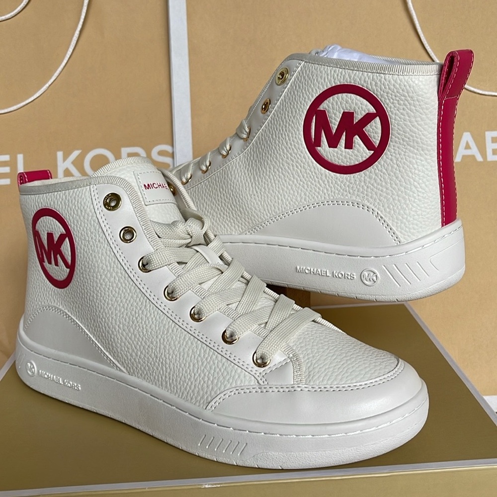 MICHAEL KORS SHEA MID HIGH TOP
FAUX LEATHER
49R4SHFE5L
ELECTRIC PINK
sneakers - Picture 1 of 16